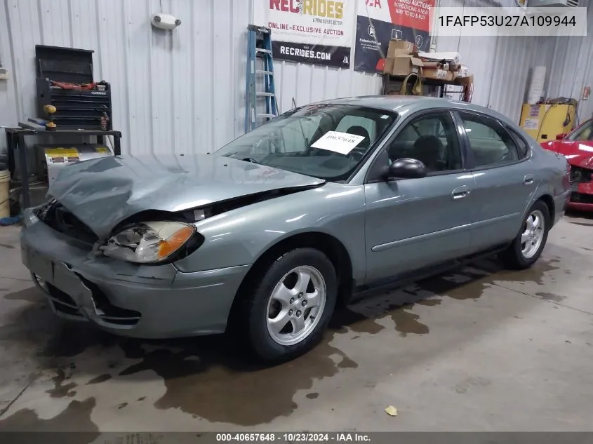 2007 Ford Taurus Se VIN: 1FAFP53U27A109944 Lot: 40657648