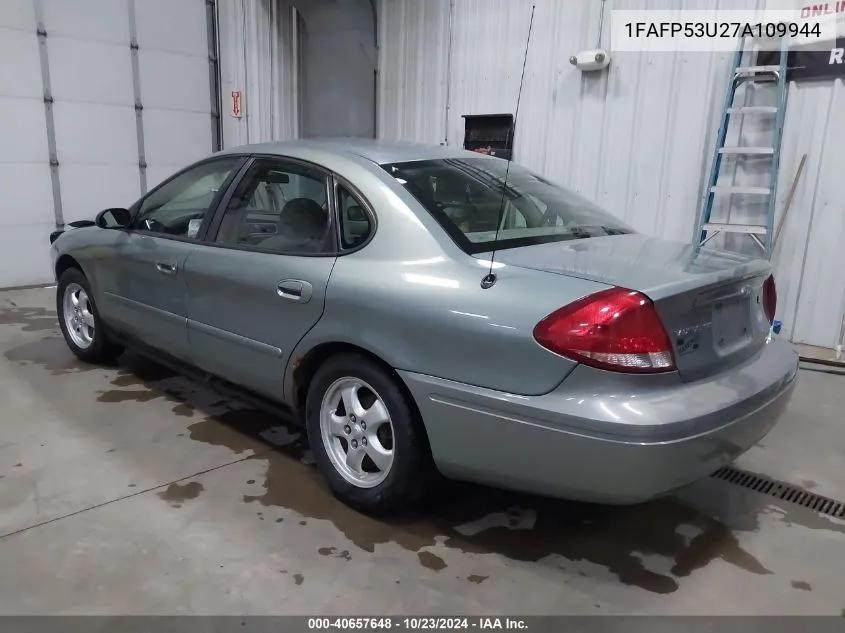 2007 Ford Taurus Se VIN: 1FAFP53U27A109944 Lot: 40657648