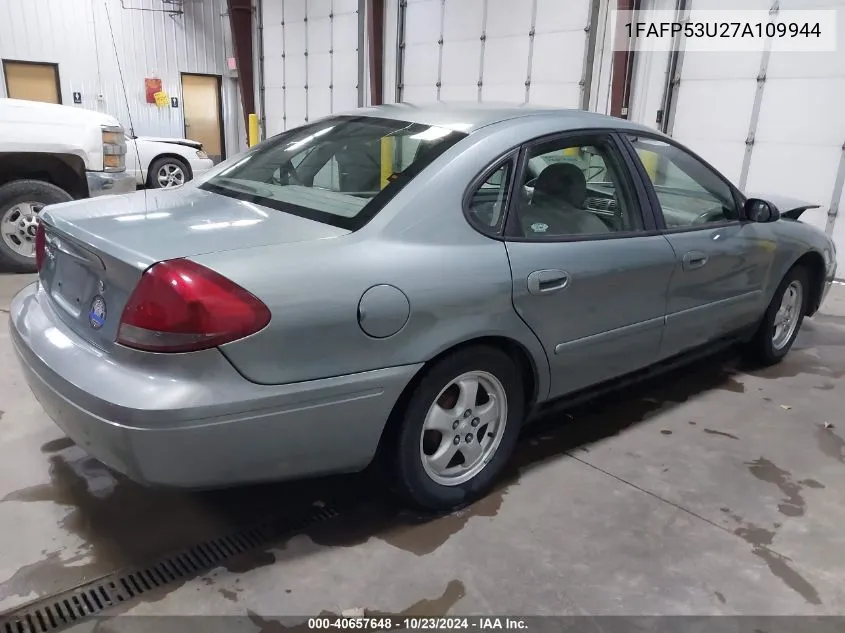 2007 Ford Taurus Se VIN: 1FAFP53U27A109944 Lot: 40657648