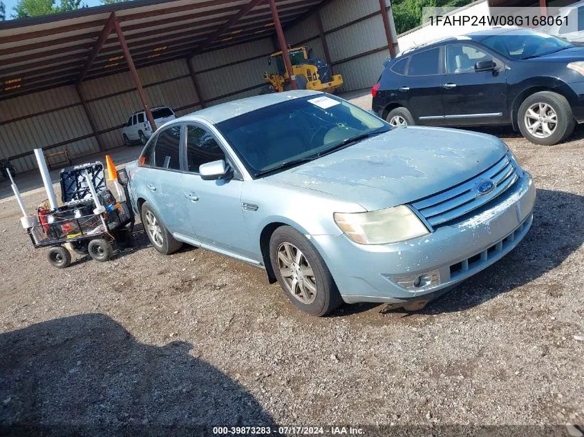 2008 Ford Taurus Sel VIN: 1FAHP24W08G168061 Lot: 39873283