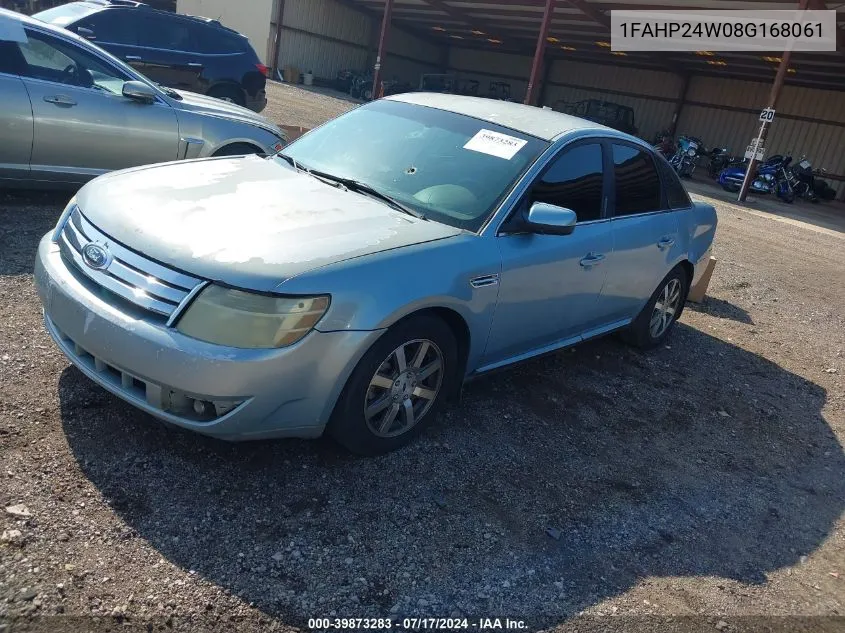 2008 Ford Taurus Sel VIN: 1FAHP24W08G168061 Lot: 39873283