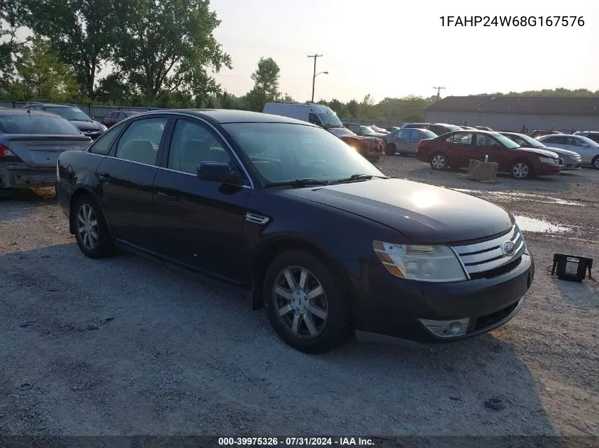 2008 Ford Taurus Sel VIN: 1FAHP24W68G167576 Lot: 39975326