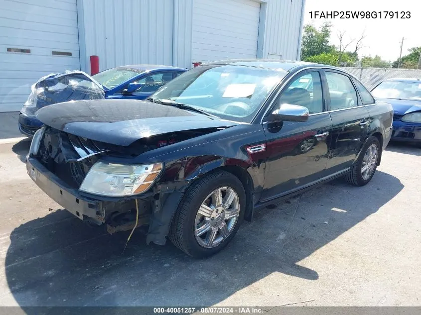 2008 Ford Taurus Limited VIN: 1FAHP25W98G179123 Lot: 40051257