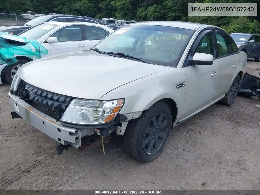 1FAHP24W08G157240 2008 Ford Taurus Sel