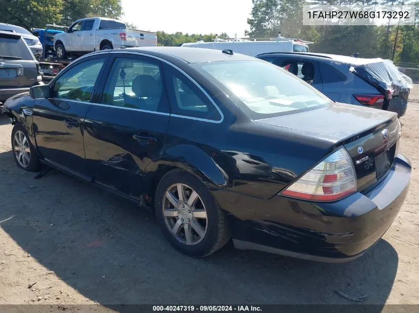 2008 Ford Taurus Sel VIN: 1FAHP27W68G173292 Lot: 40247319