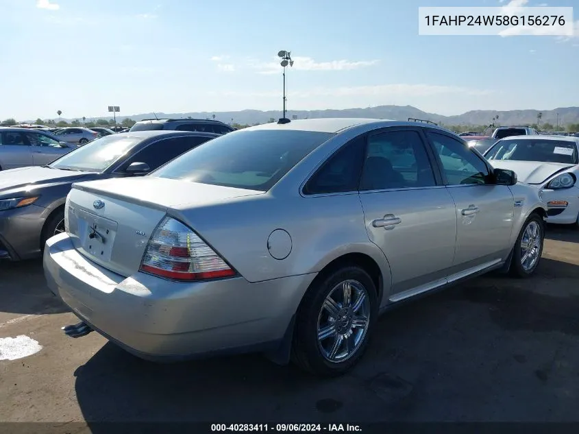 2008 Ford Taurus Sel VIN: 1FAHP24W58G156276 Lot: 40283411