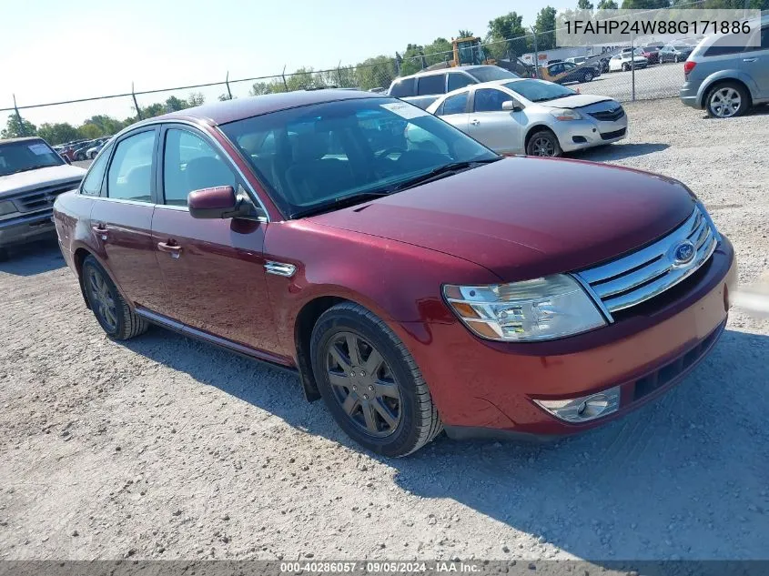 2008 Ford Taurus Sel VIN: 1FAHP24W88G171886 Lot: 40286057