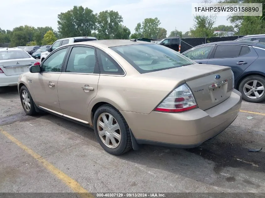 2008 Ford Taurus Limited VIN: 1FAHP25W28G158890 Lot: 40307129