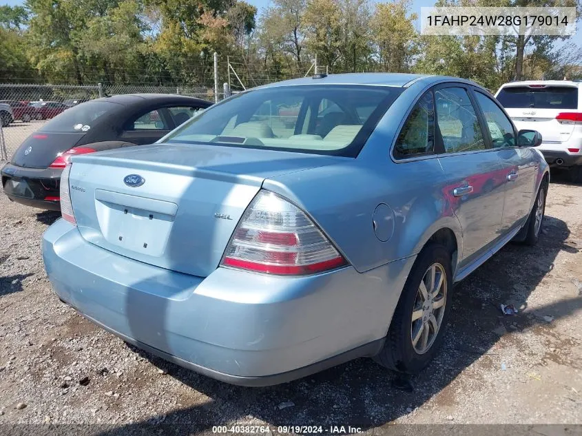 2008 Ford Taurus Sel VIN: 1FAHP24W28G179014 Lot: 40382764