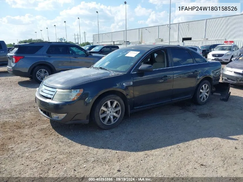 2008 Ford Taurus Sel VIN: 1FAHP24W18G158526 Lot: 40393868