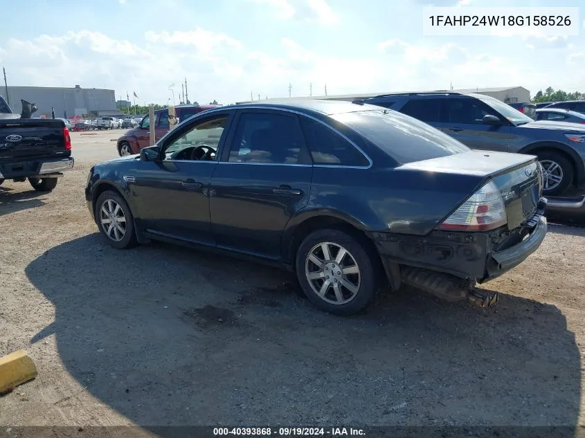 2008 Ford Taurus Sel VIN: 1FAHP24W18G158526 Lot: 40393868