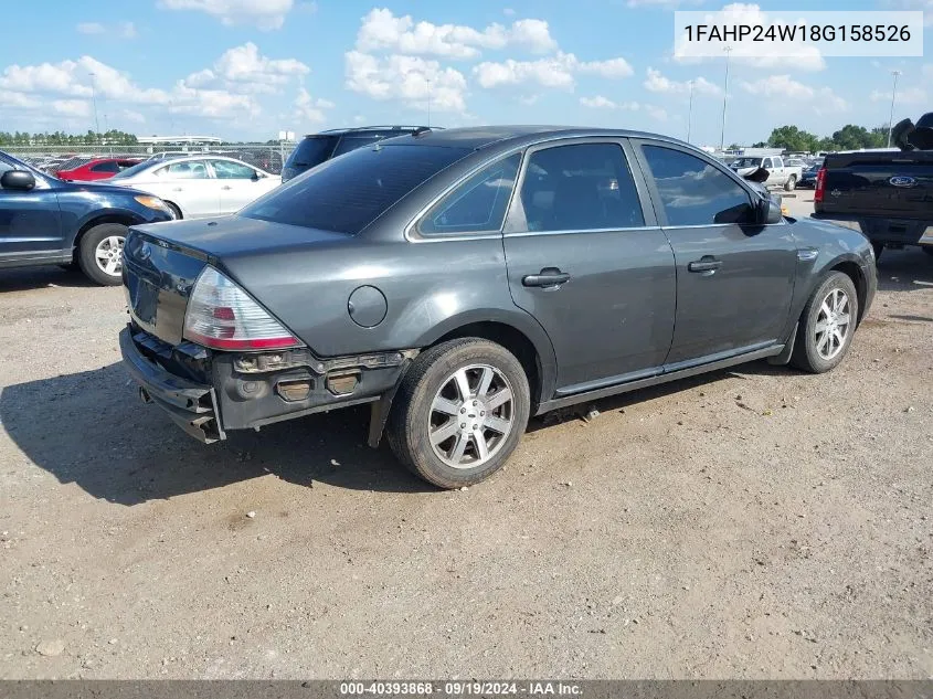 1FAHP24W18G158526 2008 Ford Taurus Sel