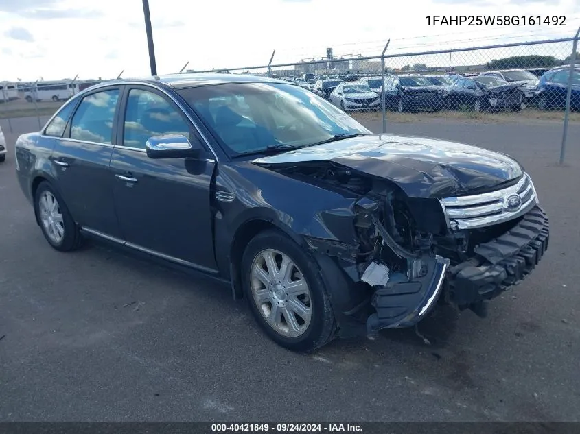 2008 Ford Taurus Limited VIN: 1FAHP25W58G161492 Lot: 40421849