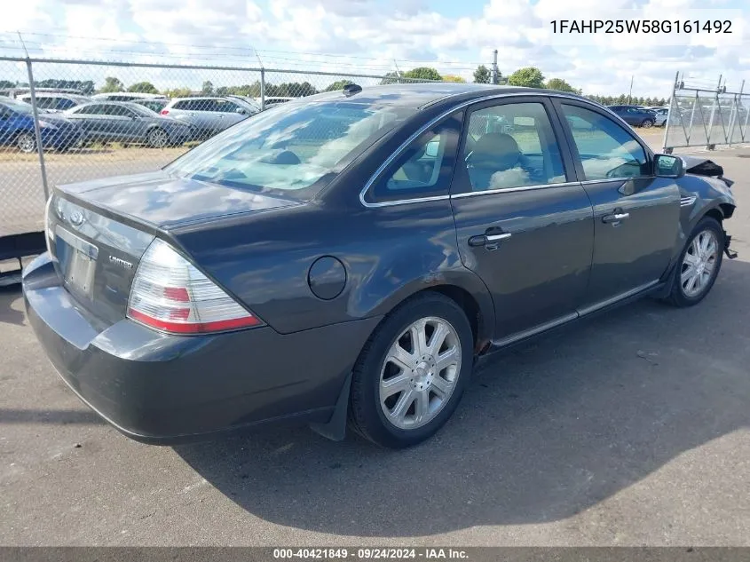 1FAHP25W58G161492 2008 Ford Taurus Limited