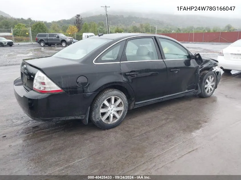 2008 Ford Taurus Sel VIN: 1FAHP24W78G166047 Lot: 40425433