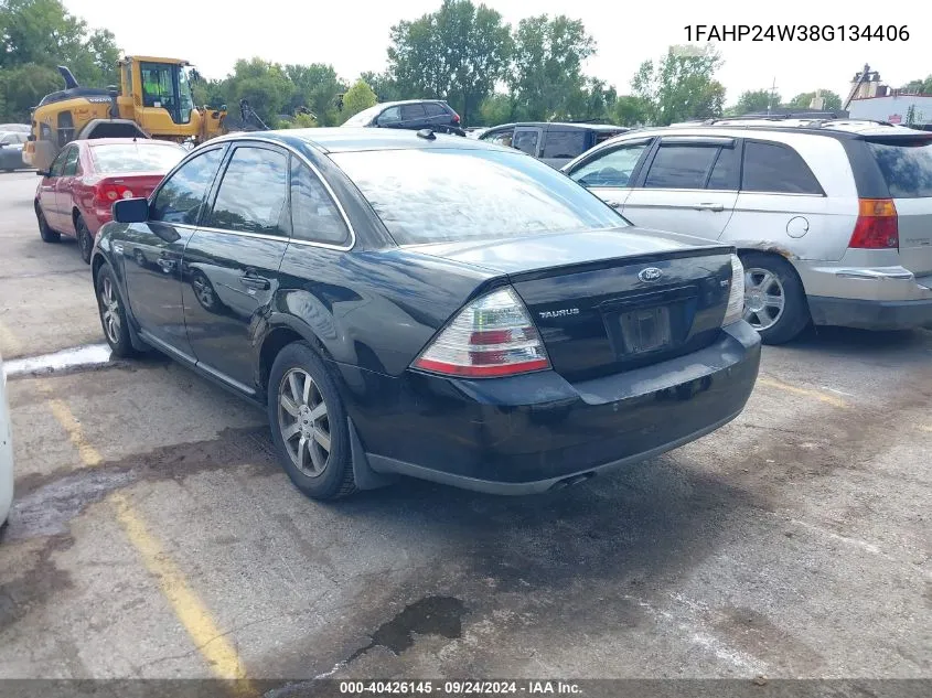 2008 Ford Taurus Sel VIN: 1FAHP24W38G134406 Lot: 40426145