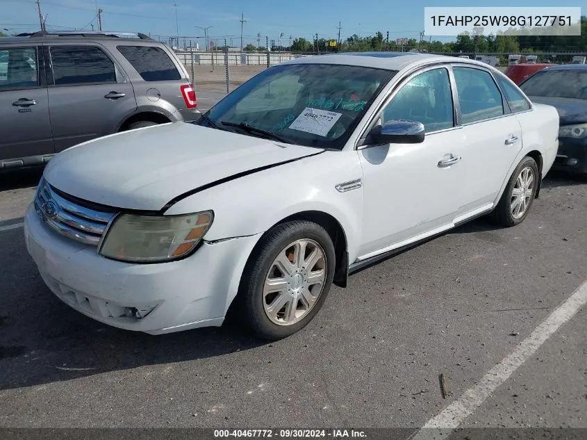 2008 Ford Taurus Limited VIN: 1FAHP25W98G127751 Lot: 40467772