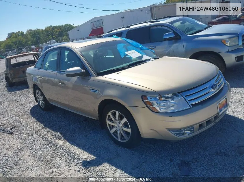 2008 Ford Taurus Sel VIN: 1FAHP24W48G106050 Lot: 40524889