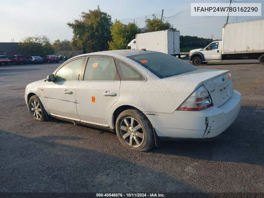 2008 Ford Taurus Sel VIN: 1FAHP24W78G162290 Lot: 40546876