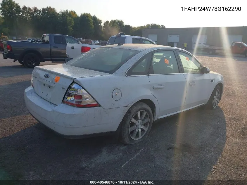 2008 Ford Taurus Sel VIN: 1FAHP24W78G162290 Lot: 40546876