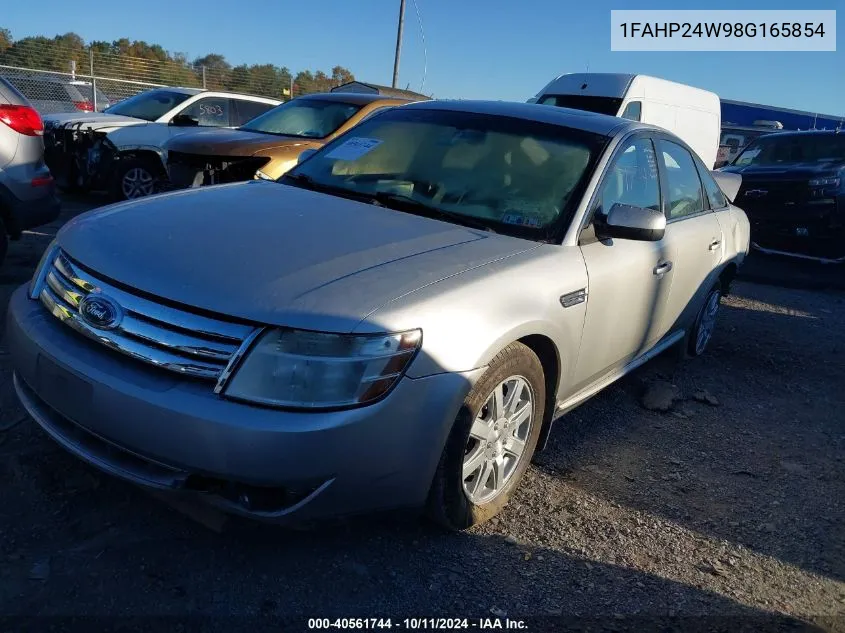 2008 Ford Taurus VIN: 1FAHP24W98G165854 Lot: 40561744