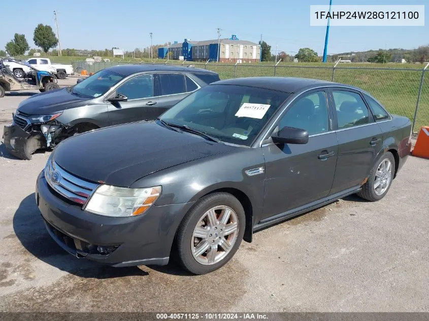 2008 Ford Taurus Sel VIN: 1FAHP24W28G121100 Lot: 40571125