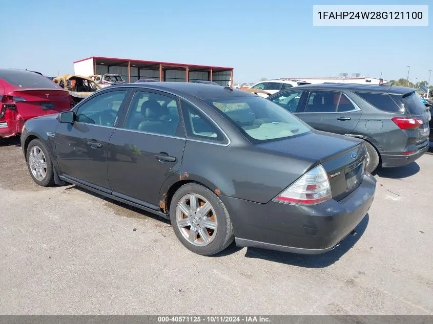 2008 Ford Taurus Sel VIN: 1FAHP24W28G121100 Lot: 40571125