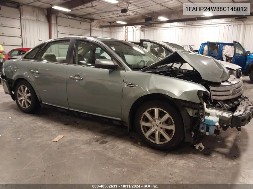 2008 Ford Taurus Sel VIN: 1FAHP24W88G148012 Lot: 40582631