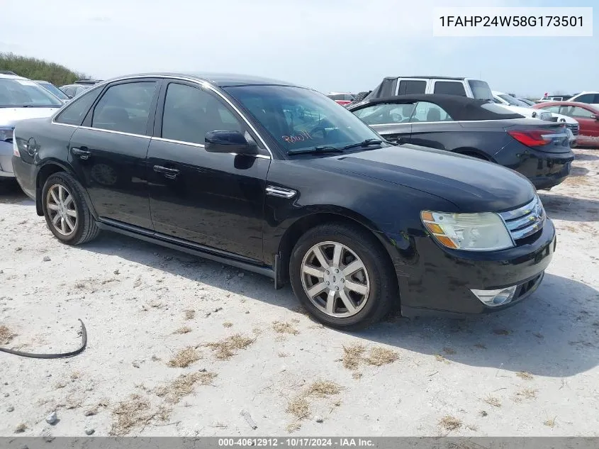 2008 Ford Taurus Sel VIN: 1FAHP24W58G173501 Lot: 40612912