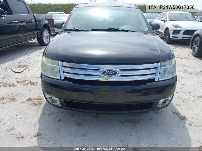 2008 Ford Taurus Sel VIN: 1FAHP24W58G173501 Lot: 40612912