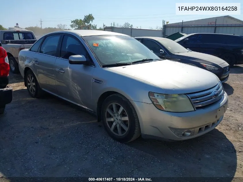 2008 Ford Taurus Sel VIN: 1FAHP24WX8G164258 Lot: 40617407