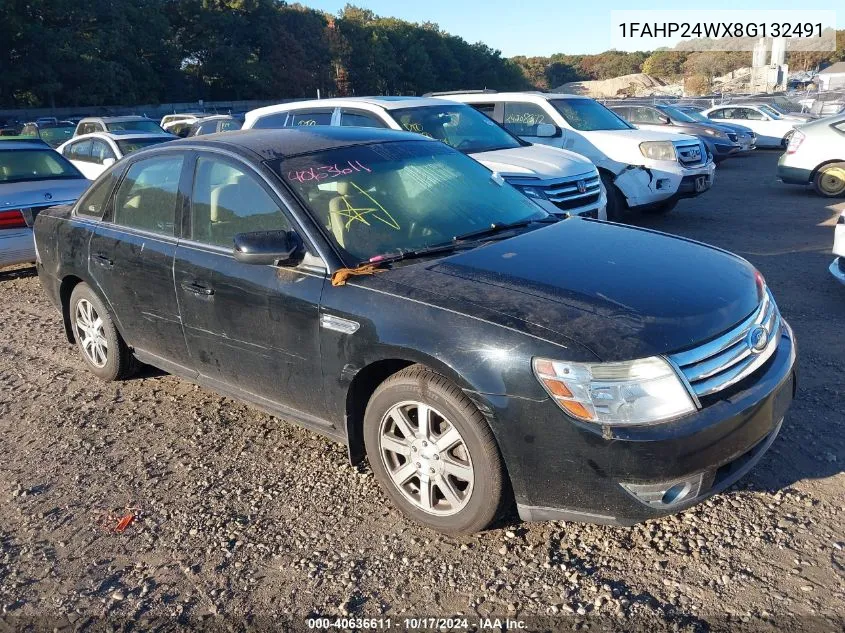 2008 Ford Taurus Sel VIN: 1FAHP24WX8G132491 Lot: 40636611