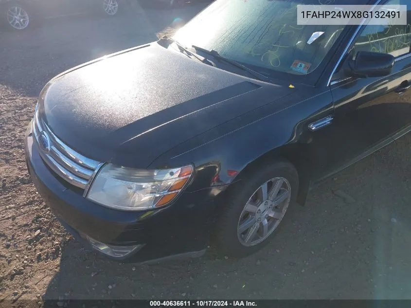 2008 Ford Taurus Sel VIN: 1FAHP24WX8G132491 Lot: 40636611