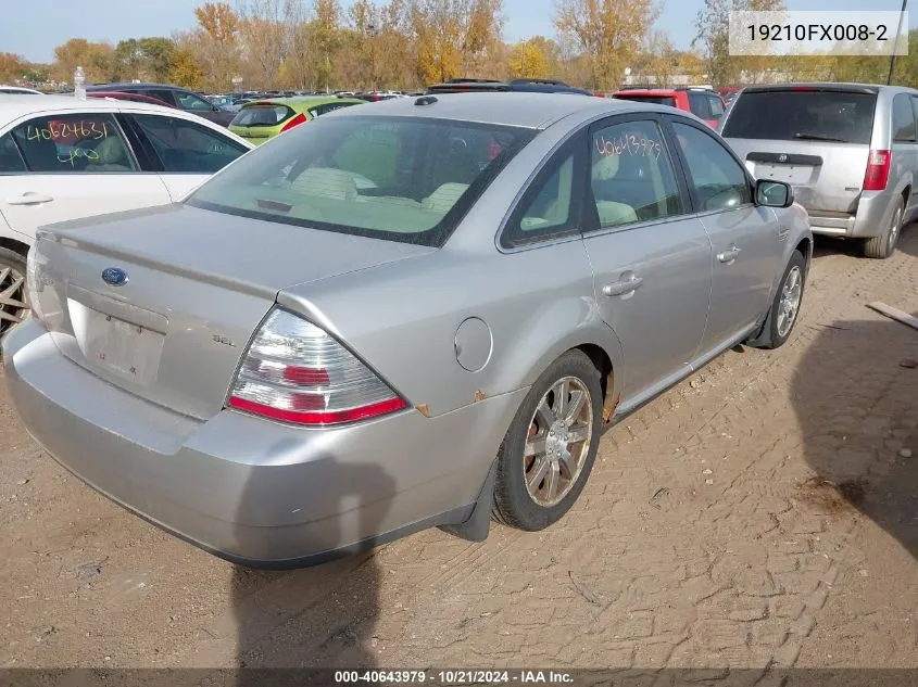 2008 Ford Taurus VIN: 19210FX008-2 Lot: 40643979