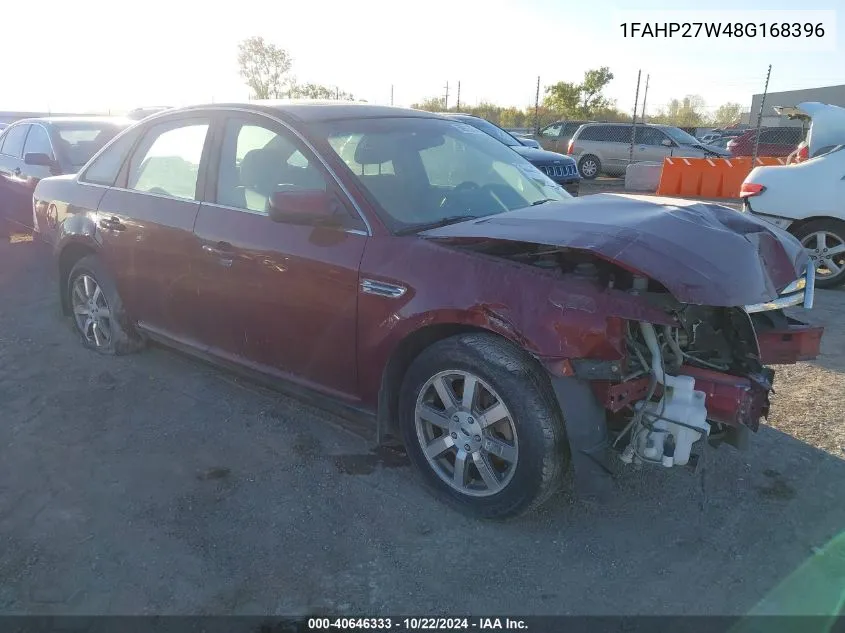 2008 Ford Taurus Sel VIN: 1FAHP27W48G168396 Lot: 40646333