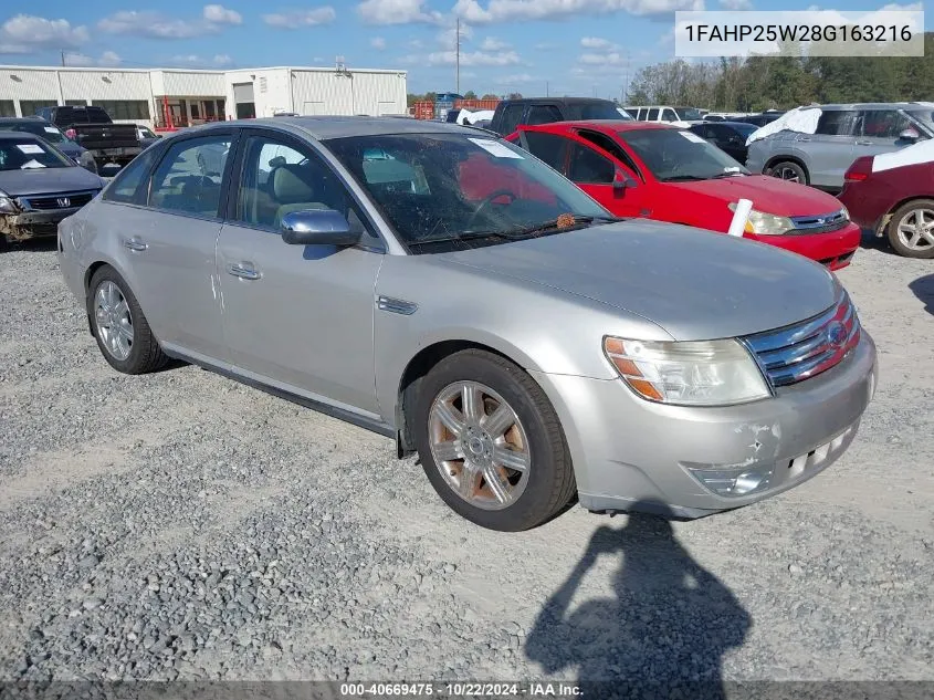 2008 Ford Taurus Limited VIN: 1FAHP25W28G163216 Lot: 40669475