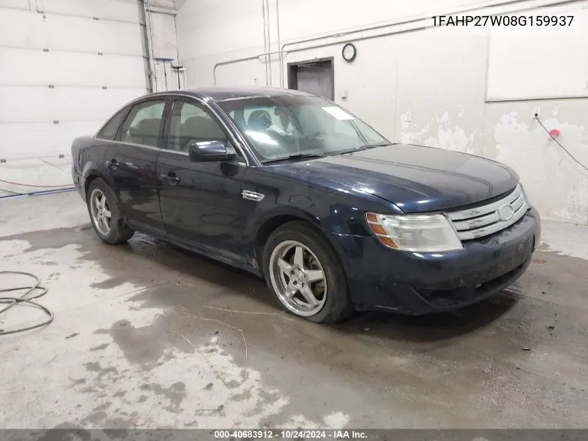 2008 Ford Taurus Sel VIN: 1FAHP27W08G159937 Lot: 40683912