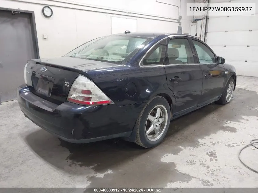 1FAHP27W08G159937 2008 Ford Taurus Sel