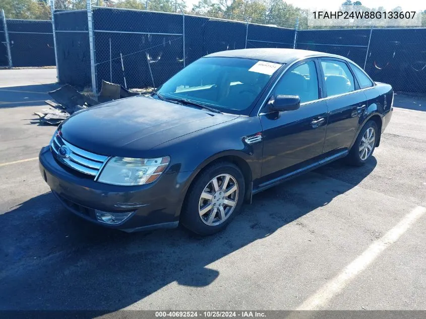 2008 Ford Taurus Sel VIN: 1FAHP24W88G133607 Lot: 40692524