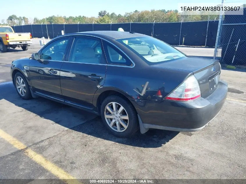 2008 Ford Taurus Sel VIN: 1FAHP24W88G133607 Lot: 40692524