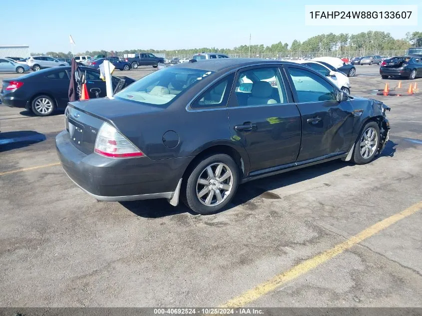 2008 Ford Taurus Sel VIN: 1FAHP24W88G133607 Lot: 40692524