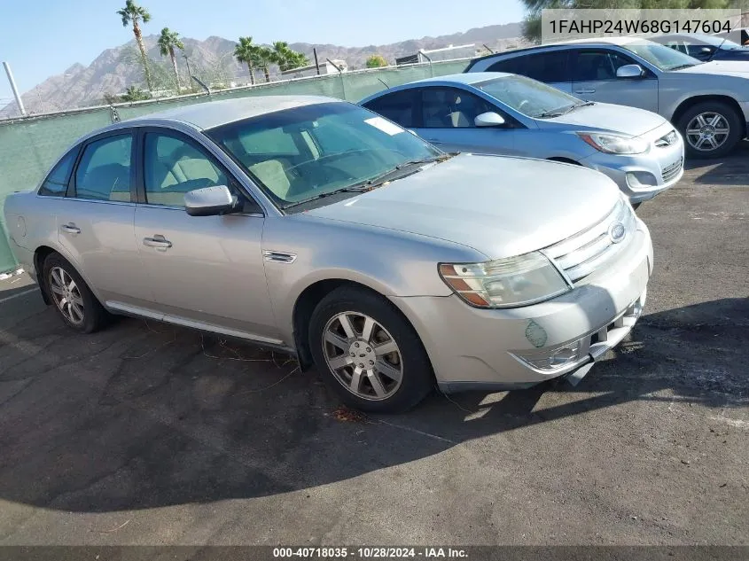 2008 Ford Taurus Sel VIN: 1FAHP24W68G147604 Lot: 40718035