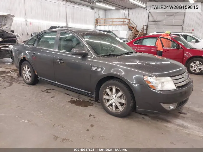 2008 Ford Taurus Sel VIN: 1FAHP24W28G159815 Lot: 40737628