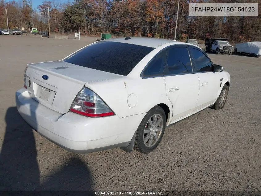 1FAHP24W18G154623 2008 Ford Taurus Sel