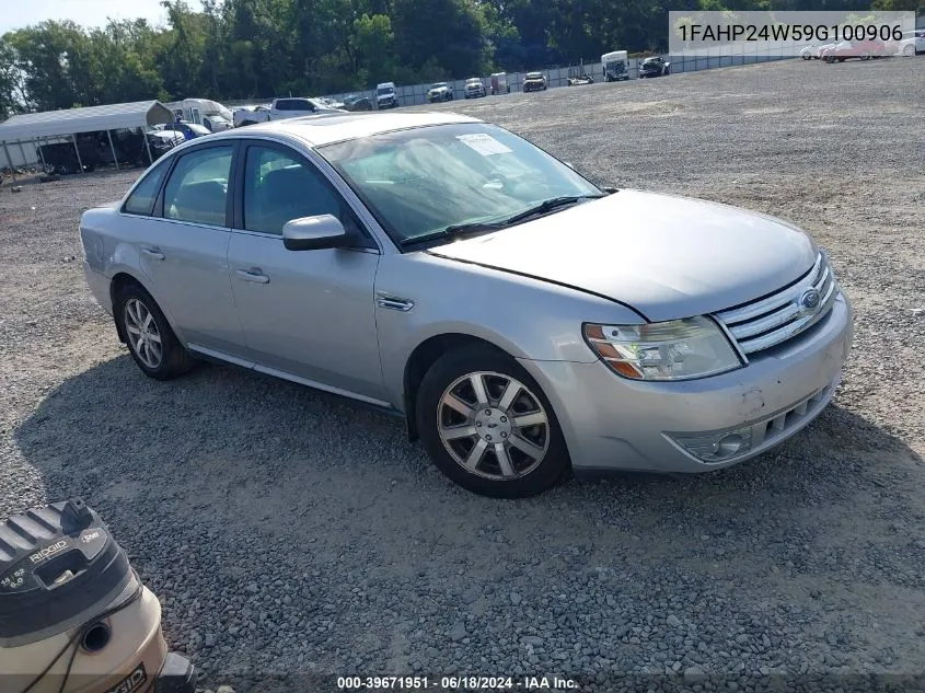 2009 Ford Taurus Sel VIN: 1FAHP24W59G100906 Lot: 39671951