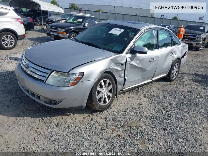 2009 Ford Taurus Sel VIN: 1FAHP24W59G100906 Lot: 39671951