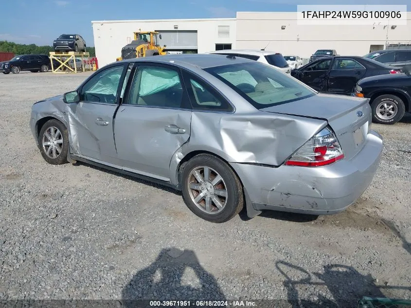 2009 Ford Taurus Sel VIN: 1FAHP24W59G100906 Lot: 39671951