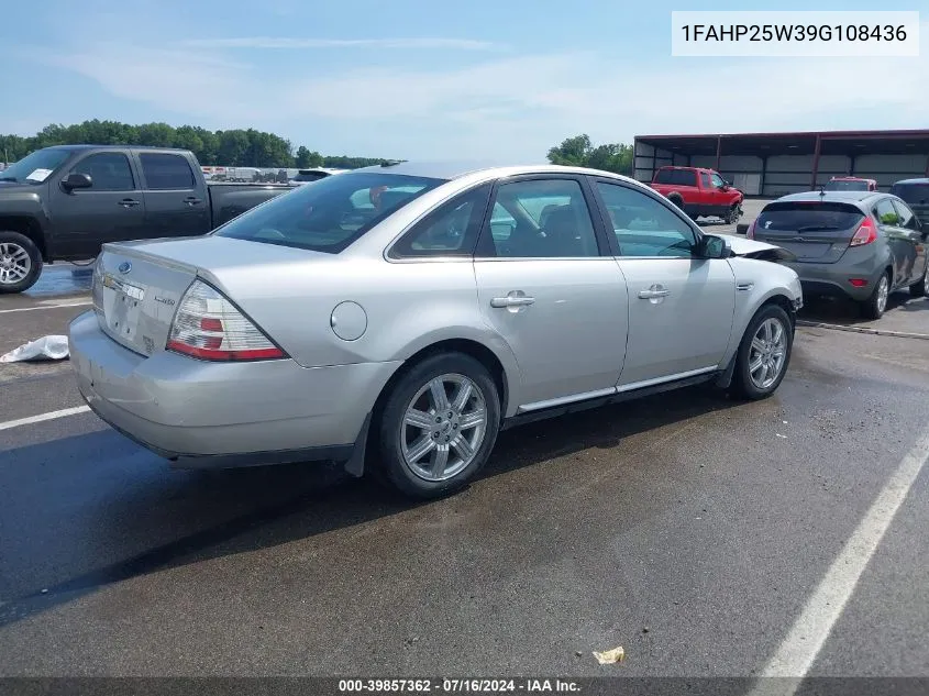 2009 Ford Taurus Limited VIN: 1FAHP25W39G108436 Lot: 39857362