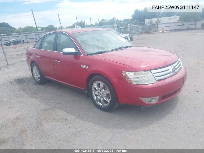 2009 Ford Taurus Limited VIN: 1FAHP25W09G111147 Lot: 40241619