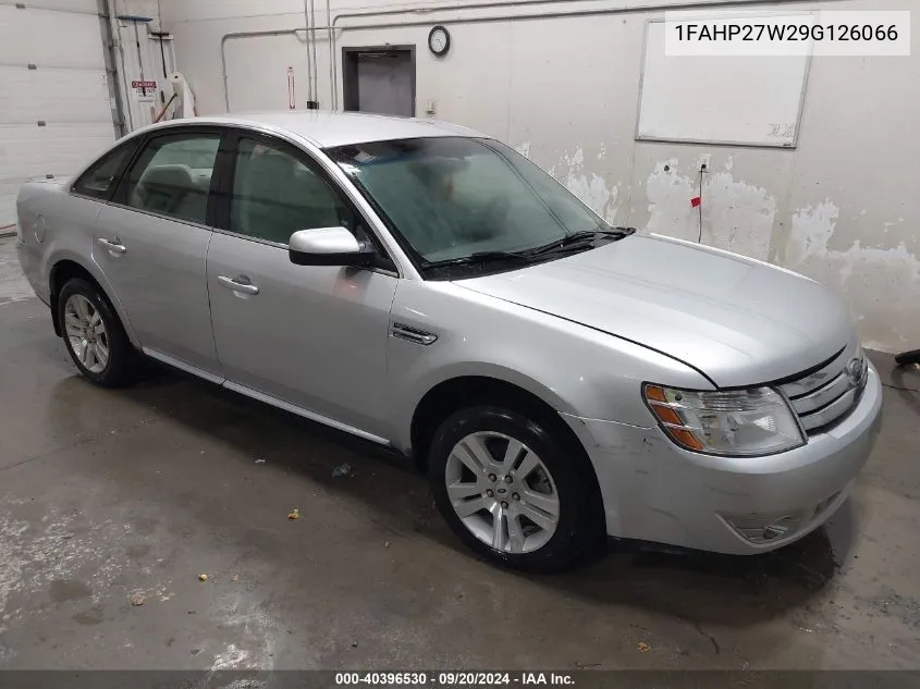 2009 Ford Taurus Sel VIN: 1FAHP27W29G126066 Lot: 40396530